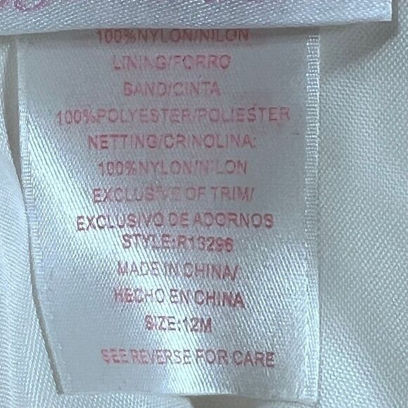 Bonnie Baby 12M Floral Tulle Dress Mint Green Pink Satin Party Princess Floral - Picture 10 of 11